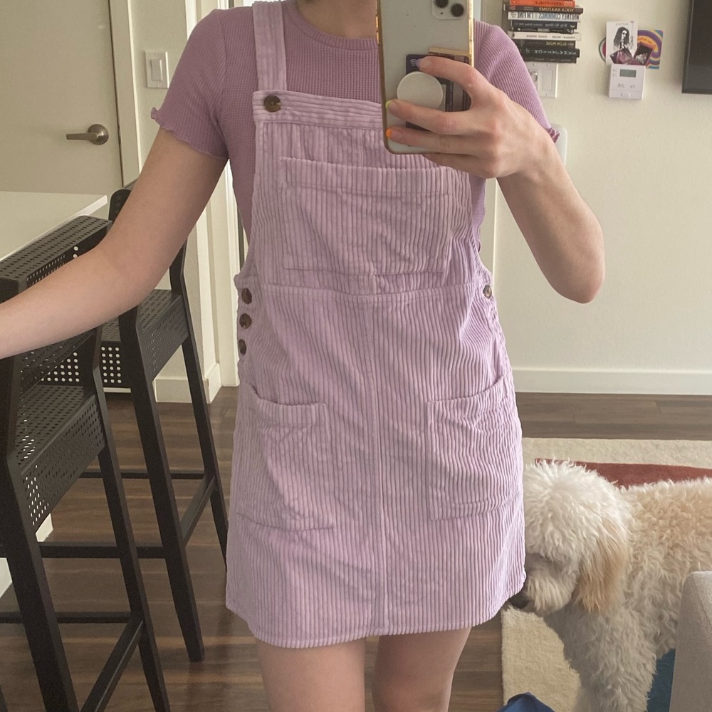 Wild Fable Lilac Overall Romper Corduroy